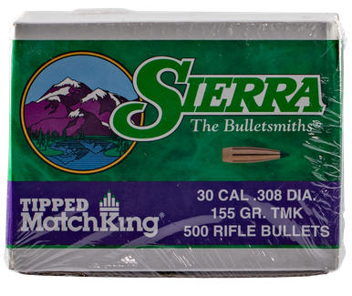 Sierra Tipped Matchking, Sierra 7755c .308 155 Tipped Mk500