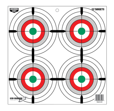 Birchwood Casey Eze-scorer, Bir 37253 Eze-scorer 12"Multi Bullseye Papr 13pk