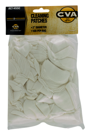 Cva Cleaning Patches, Cva Ac1455c 2in Cleaning Patches500