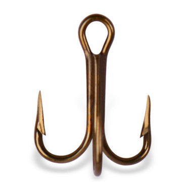 Mustad Treble Hook OShaughnessy-Bronze 5 Count 4 0