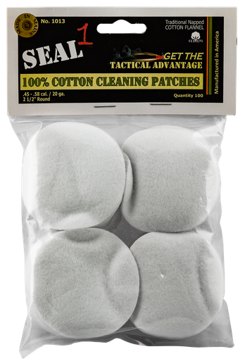 Seal 1 Cleaning Patches, Seal1 1013 .45-.58Cleaning Patch 100ct