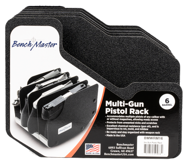 Benchmaster Weaponrac, Bench Bmwrm16 Six Gun Pistol Rack