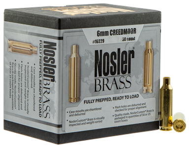 Nosler Brass, Nos 10229 Custom Brass 6mm Creedmoor50