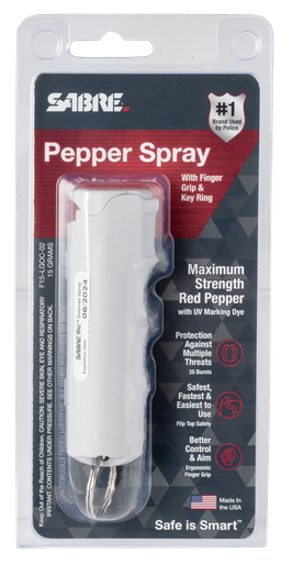 Sabre Flip Top, Sec F15lgoc02Gray Flip Top Pepper Spray