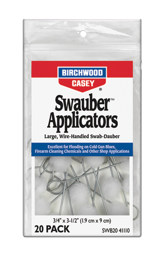 Birchwood Casey Swauber Applicator, Bir 41110 Swauber Applicators 20pk