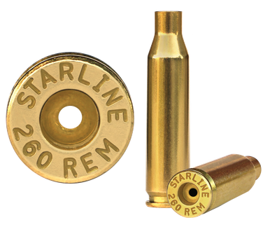 Starline Brass Unprimed Cases, Star 260remeup-50 Unp Brass 260 Remington