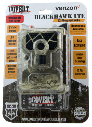 Covert Scouting Cameras Blackhawk, Covert 5465 Blackhawk Lte 60 No Glow Led Rlt Veriz