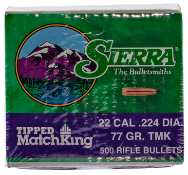 Sierra Tipped Matchking, Sierra 7177c .22477 Tipped Mk500