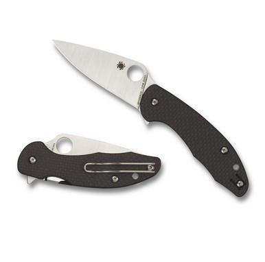 Spyderco Mantra 3 Folder 3.17 in Plain Carbon Fiber-G-10