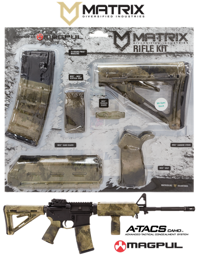 Matrix Diversified Ind Magpul Carbine Accessory Kit, Mdi Magmil01-hd A-tacs Au Camo Kit