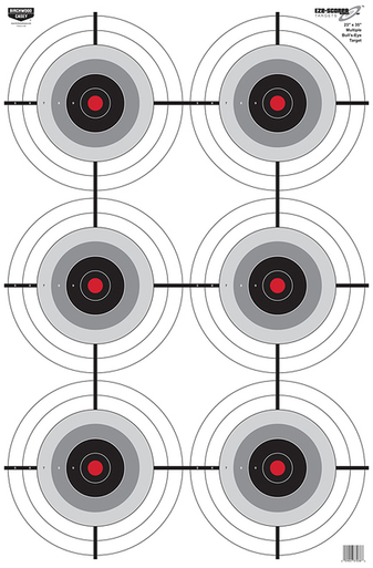 Birchwood Casey Eze-scorer, Bir 37038 Eze-scorer 23x35 Multiple Bullseye 100pk