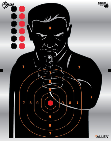 Allen Ez Aim, Allen 15234 Ez Aim Silhouette Target 4 Per Pack Ez