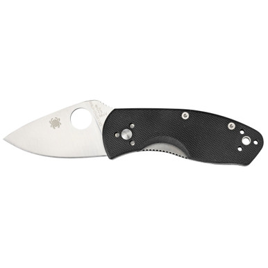 Spyderco Ambitious Folder 2.25 in Plain Black G-10 Handle