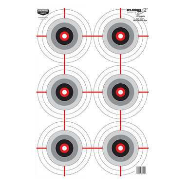Birchwood Casey Eze-scorer, Bir 37209 Eze-scorer 12x18 Multi Bullseye 10pk