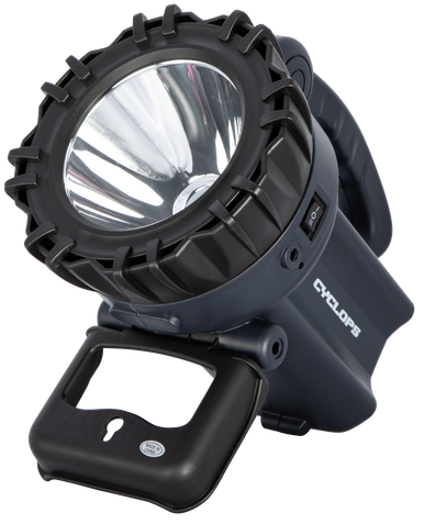 Cyclops 10 Watt LED Rechargeable Spotlight-Grey
