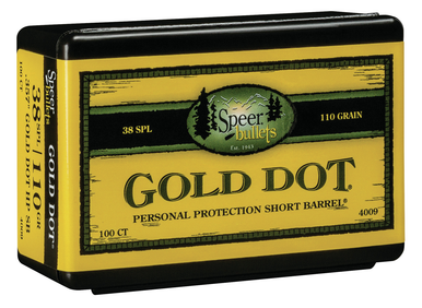 Speer Ammo Gold Dot, Speer 4009 Bull .357 110 Gdhp100