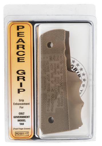 Pearce Grip Finger Groove Insert, Pearce Pg19111t 1911 Fg Insert Tan