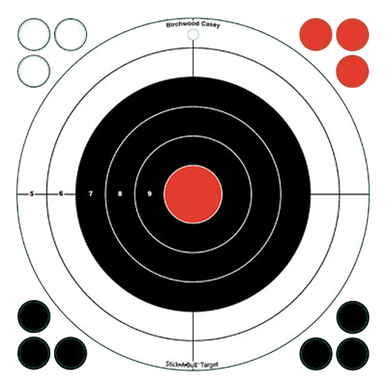 Birchwood Casey Stick-a-bull, Bir 33912 Stick-a-bull 12" Bullseye5pk