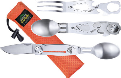 Outdoor Edge Chowlite W/ Full - Size Spoon/fork & 3 Tools