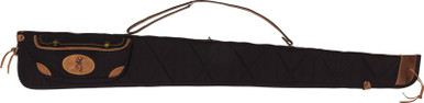 Bg Lona Canvas Gun Case 52" - Black/brown Trim W/sling