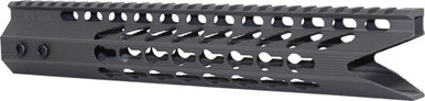 Guntec Ultra Slim Handguard - 10" Shark Mouth Keymod Black
