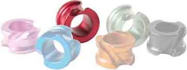 Hot Shot Archery Red Accu-peep - 1/4" Large W/angular Grooves