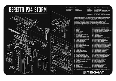 Beck Tek, Llc (tekmat) Original Cleaning Mat, Tekmat Tekr17berpx4 Beretta Px4 Storm