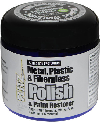Flitz Metal Polish Paste - 453gr 1.0lb Container