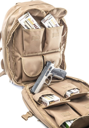 Hackett Little Bertha 2 Pistol - Range Backpack Coyote Tan