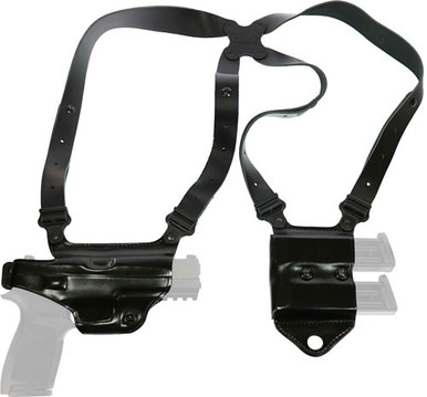 Galco Miami Ii Shoulder System - Right Hand Leather S&w M&p 9/40 Black