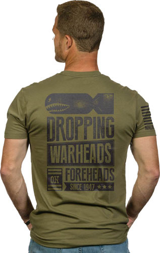 Nine Line Apparel Warheads On - Forheads Men's T-shirt Grn 2xl