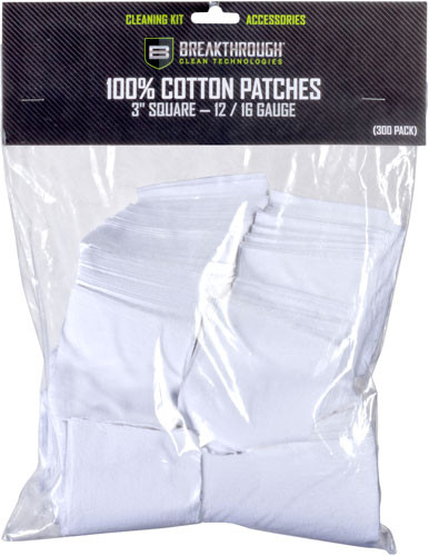 Breakthrough Cleaning Patches - 3" Square .12/.16 Ga 50 Pack