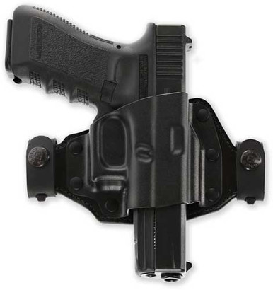 Galco Quick Slide Belt Holster - Right Hand Hybrid Glock 17192627 Bl