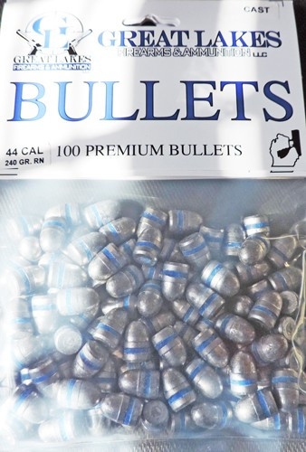 Great Lakes Bullets .44 Cal. - .430 240gr. Lead-rn 100ct