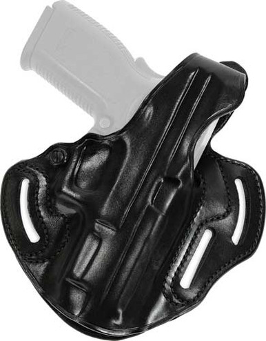 Galco COP 3 Slot Belt Holster - Right Hand Leather Sig P220226 Black