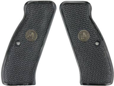 Pachmayr Laminated Wood Grips - Cz 75/85 Blk/gray Checkered