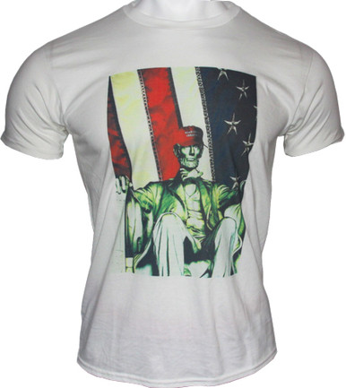 Gi Men's T-shirt Trump Abe - Lincoln Large White!
