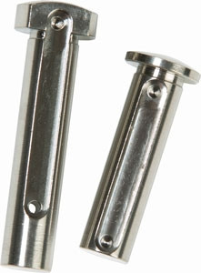 Iron City Ar15 Take Down Pins - Raw Silver Titanium