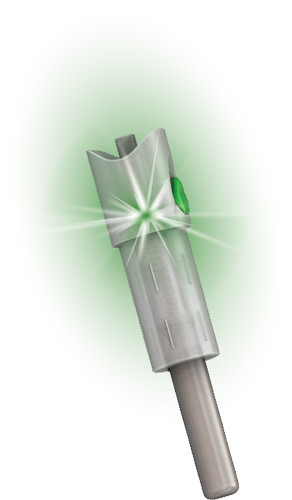 Glorynock Lighted Xbow Nock - Moon .300" Green 3/pack