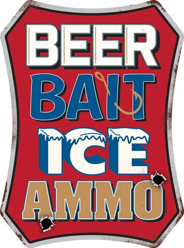 Open Road Brands Die Cut Emb - Tin Sign Beerbaiticeammo