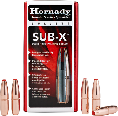 Hornady Sub-x, Horn 30730 Bull .308 190 Sub-x 100