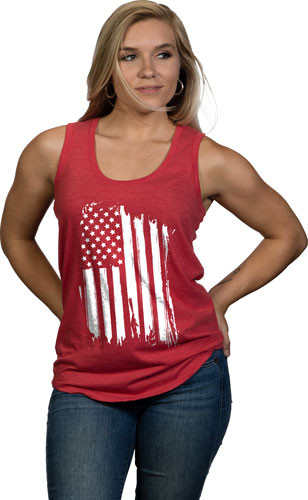 Nine Line Apparel America - Women's Tank Red Medium