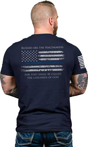 Nine Line Apparel Thin Blue - Line Men's T-shirt Navy X-lrg