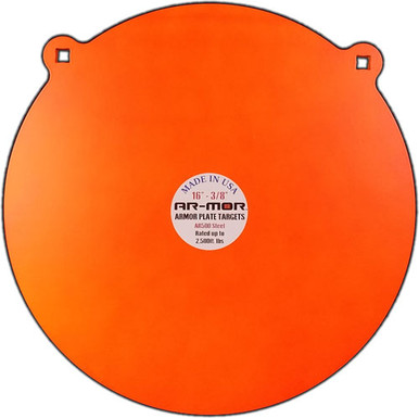 Ar-mor 16" Ar500 Steel Gong - 1/2" Thick Steel Orange Round
