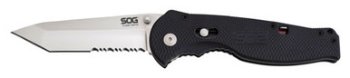 Sog Knife Flash Ii - Satin Polish Tanto Serrated