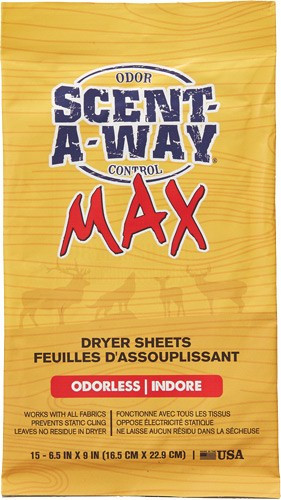 Hunters Specialties Scent-a-way Max, Hs 07707Scentaway Unscented Dryer Sheet