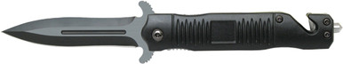 Abkt Black Stiletto Assisted - Opener 3.5" Blade W/breaker