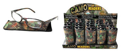 Rivers Edge Reading Glasses - Display Green Camo 25-pack