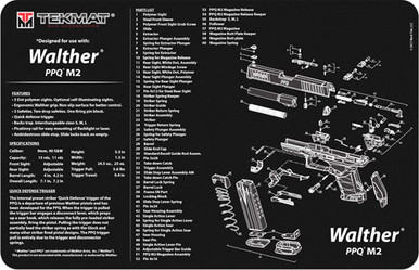 Beck Tek, Llc (tekmat) Original Cleaning Mat, Tekmat Tekr17walppqm2 Walther Ppq Mod2