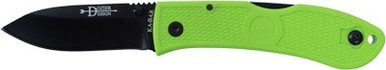 Ka-bar Dozier Folding Hunter - 3" Zombie Green